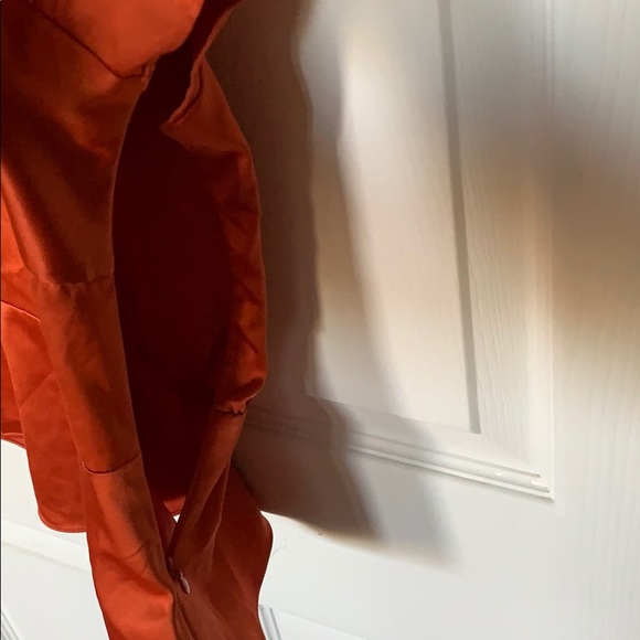 Burnt Orange Metallic Blouse with Twist - Picture 4 of 5